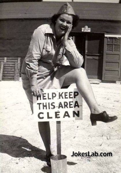 funny sign board, keep this area clean