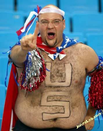 funny us soccer fan, this is USA