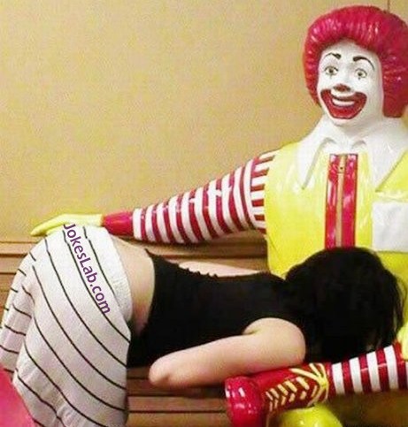 funny blow job in McDonald's