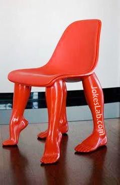 funny chair with four sexy legs