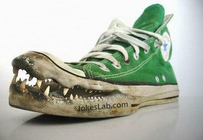 funny crocodile shoes for fishing
