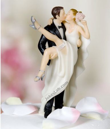 funny wedding cake, kiss and sexy legs