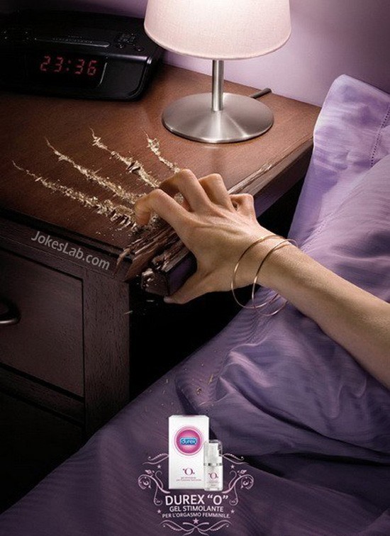 funny Durex ad for Play O Gel, sexy