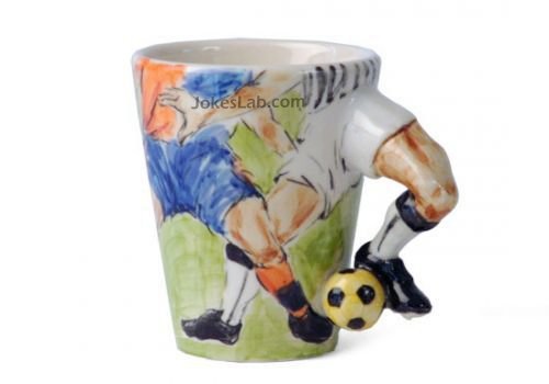 funny mug, football players