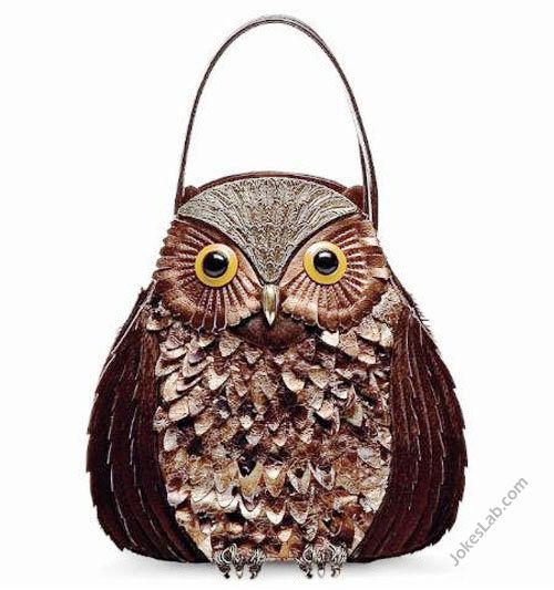 funny owl handbag.