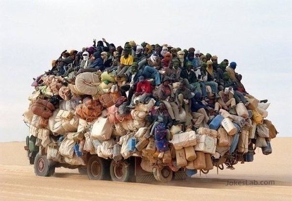 funny overloaded car