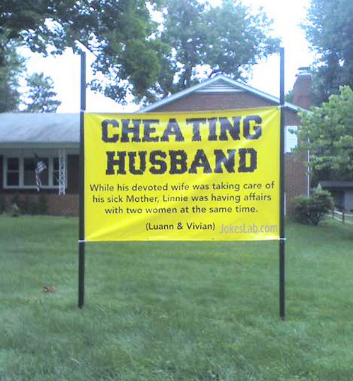 yard-sign-cheating-husband